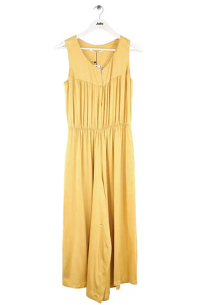 Combinaison Pomandère Jaune en Soie, taille S - Seconde Main