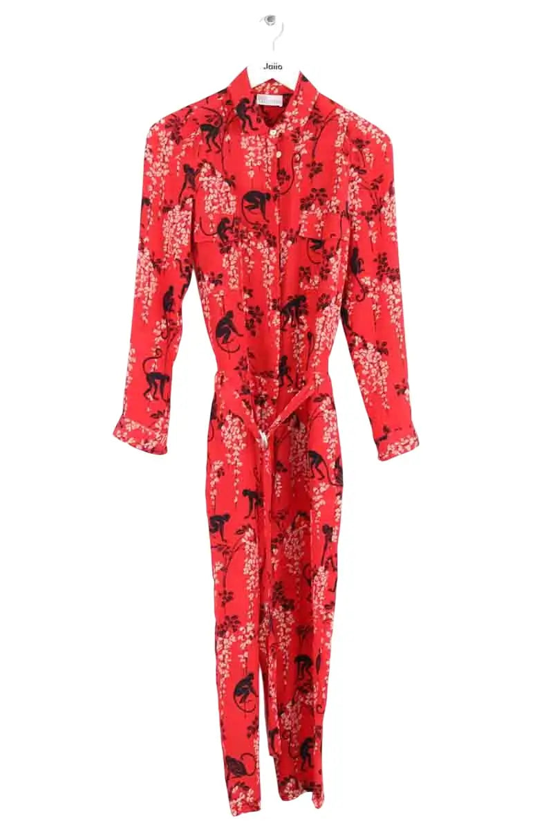 Combinaison Red Valentino Rouge en Soie, taille M - Seconde Main