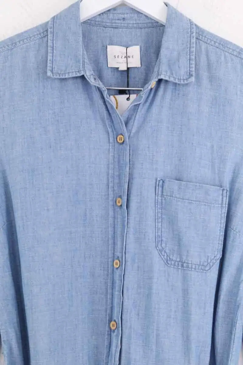 Combinaison Sézane Bleu en Coton