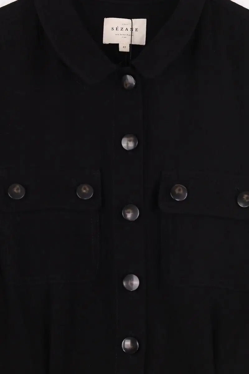 Combinaison Sézane Noir en Coton