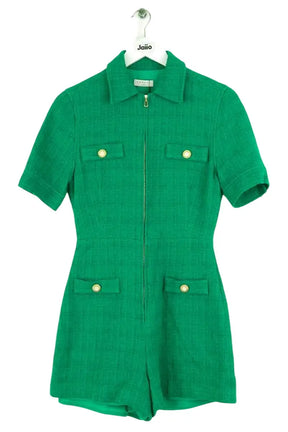 Combinaison Short  Sandro Vert en Synthétique, taille S - Seconde Main