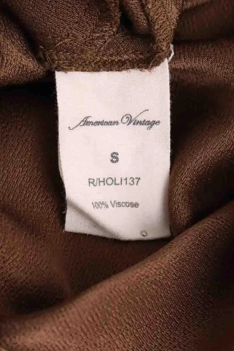 Combishort American Vintage Kaki en Viscose