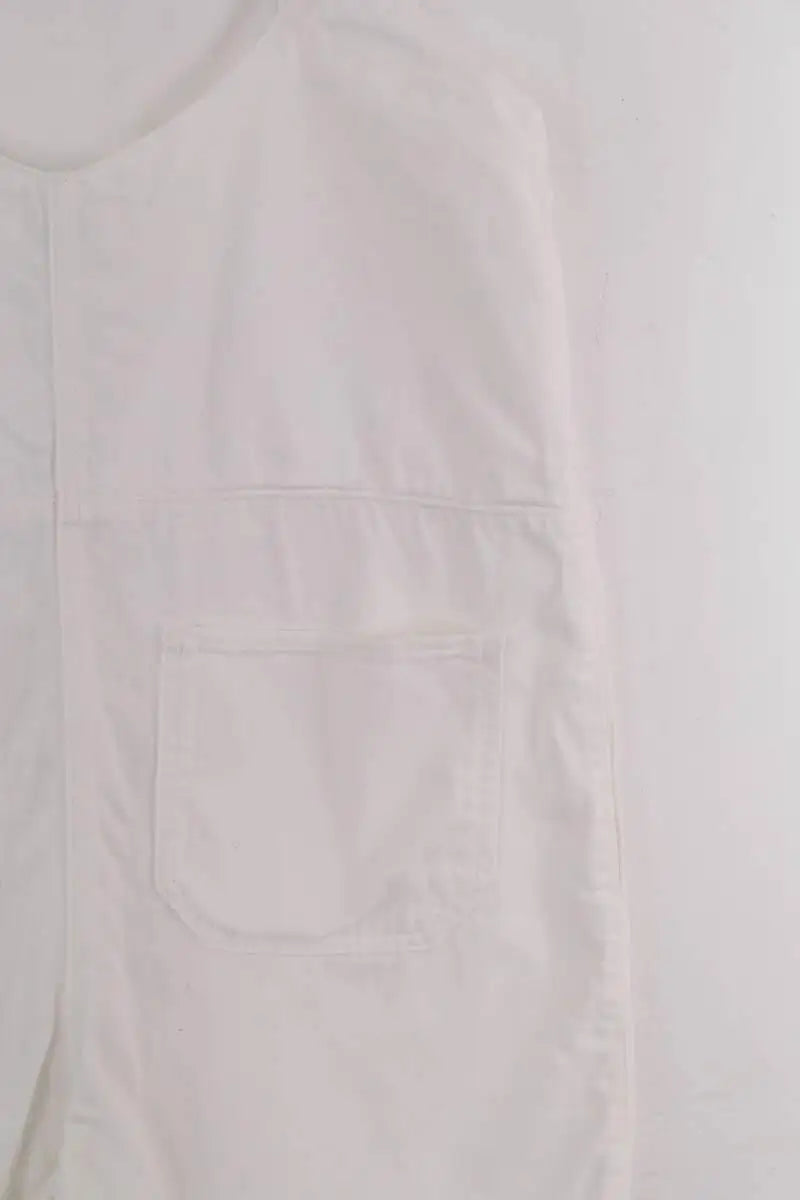 Combishort Balzac Blanc en Coton