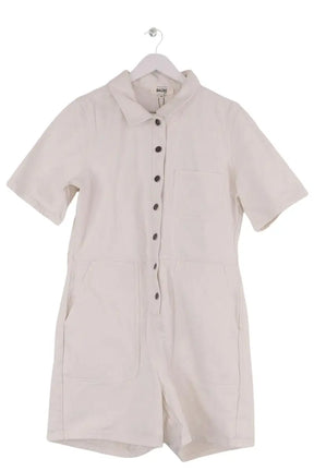 Combishort Balzac Blanc en Coton, taille XXL - Seconde Main