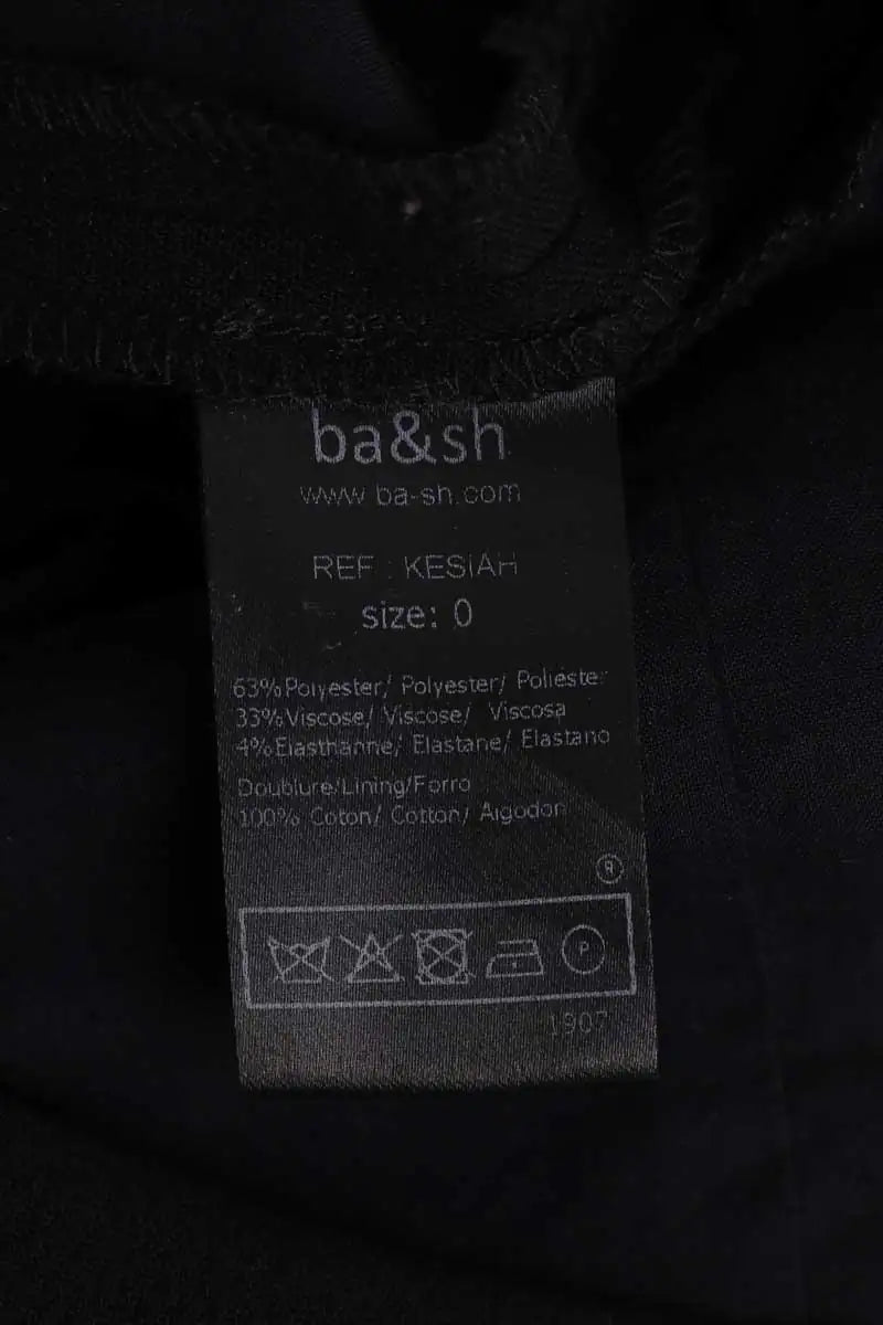 Combishort Ba&Sh Kesiah Noir en Synthétique