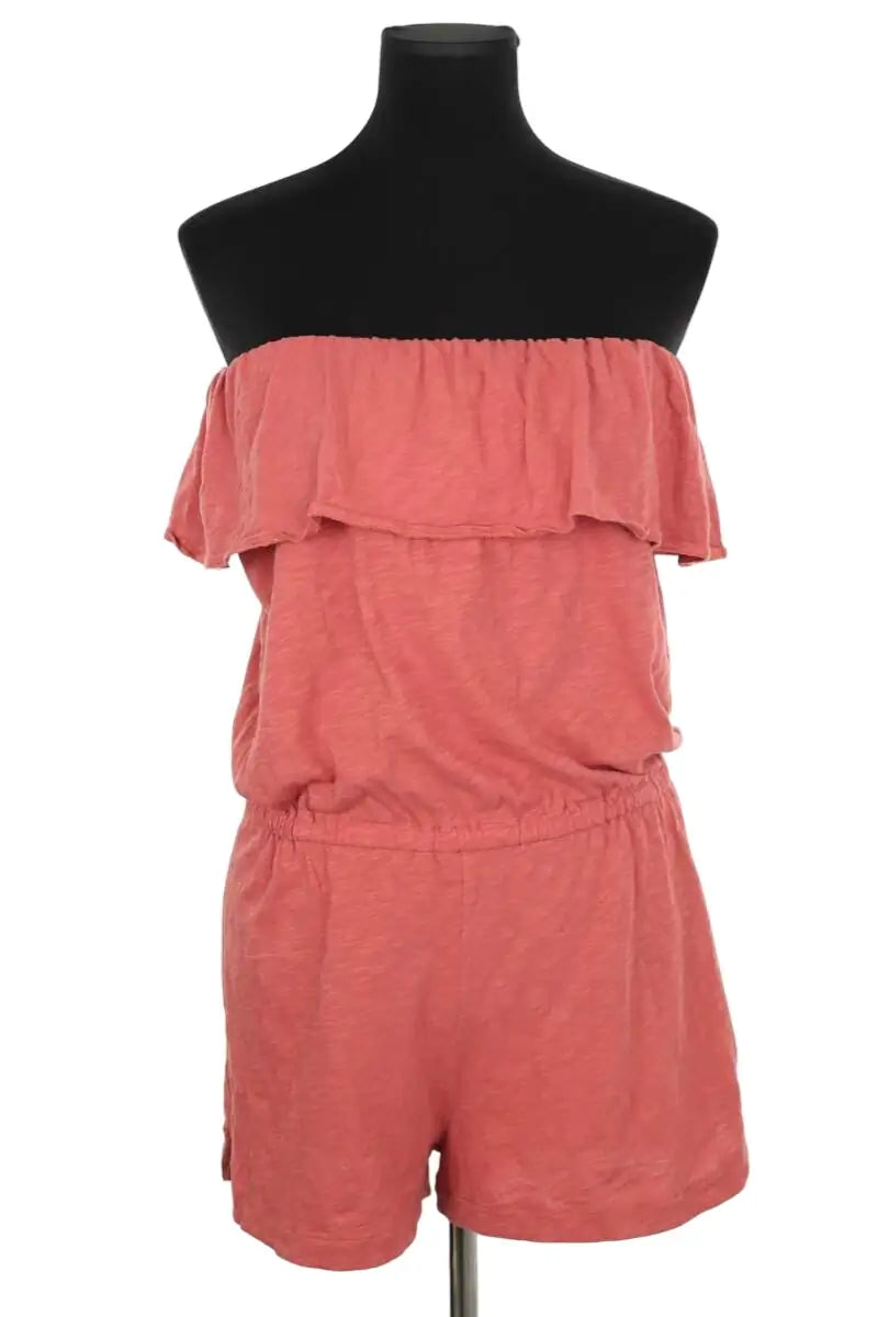 Combishort Ba&Sh Rose en Coton, taille XS - Seconde Main