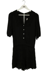 Combishort Maje Noir en Coton, taille S - Seconde Main