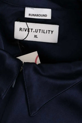 Combishort Rivet Utility Bleu en Soie