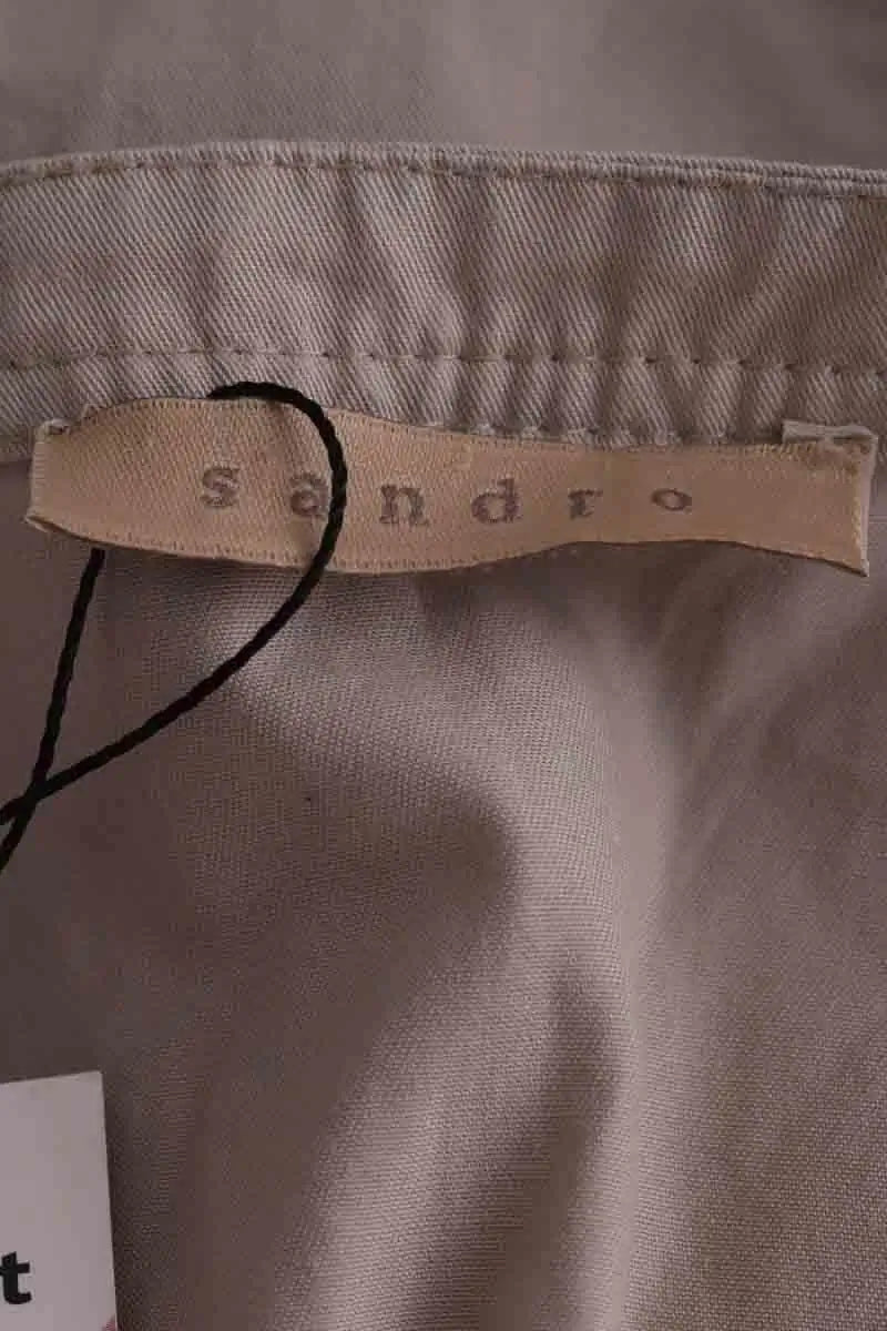 Combishort Sandro Gris en Coton