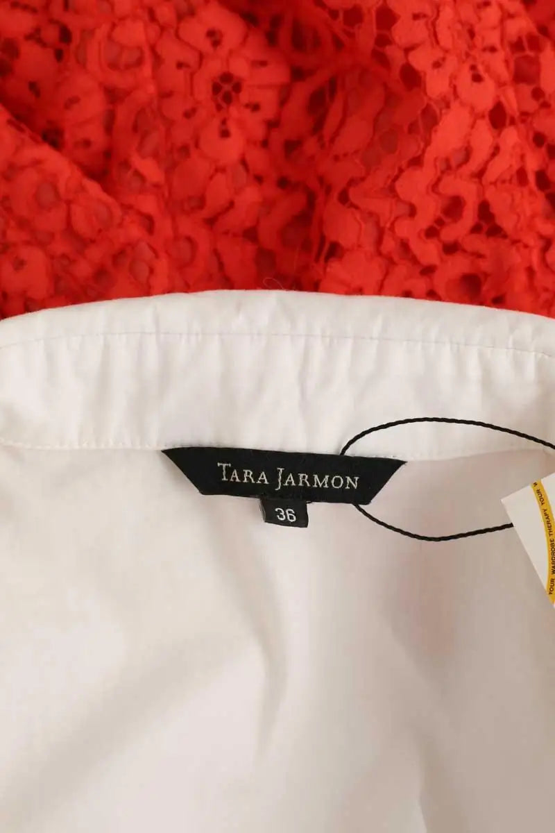 Combishort Tara Jarmon Rouge en Synthétique