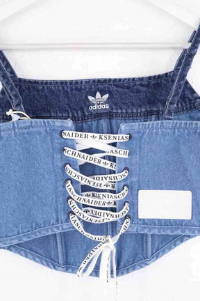 Corset Adidas Bleu en Coton