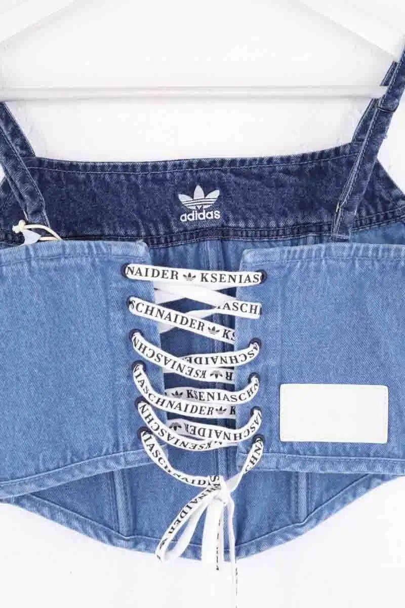 Corset Adidas Bleu en Coton