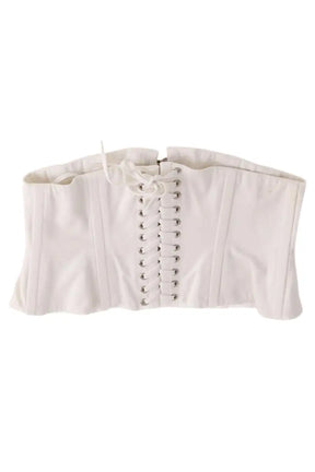 Corset Alaïa Blanc en Coton, taille M - Seconde Main