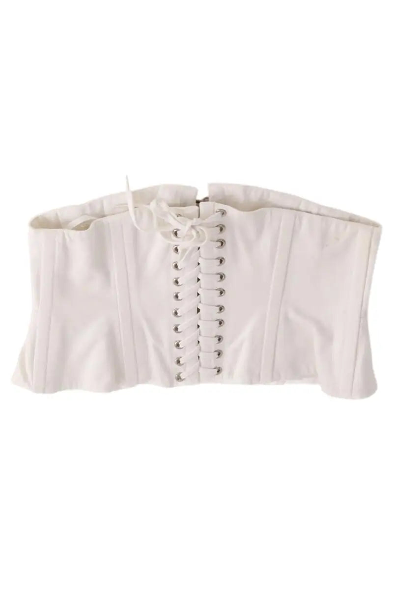 Corset Alaïa Blanc en Coton, taille M - Seconde Main