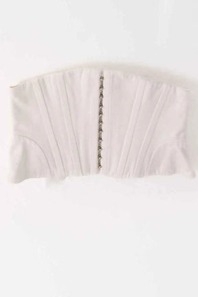 Corset Alaïa Blanc en Coton