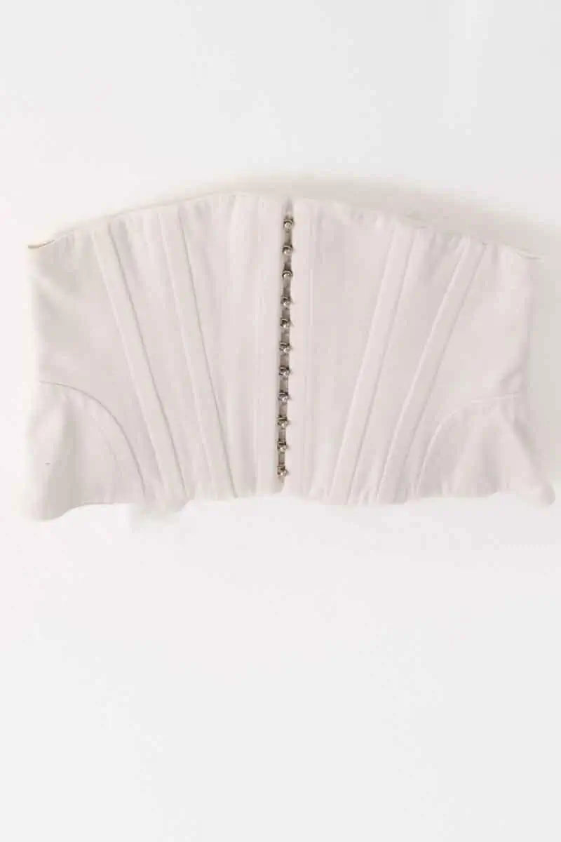 Corset Alaïa Blanc en Coton