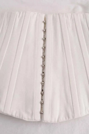Corset Alaïa Blanc en Coton