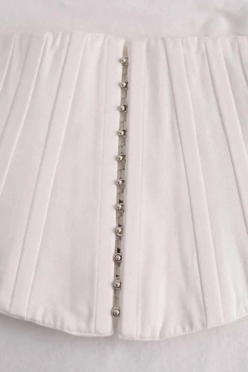 Corset Alaïa Blanc en Coton