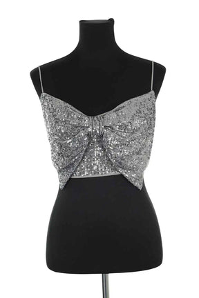 Corset Elisabetta Franchi Argent en Synthétique, taille S - Seconde Main