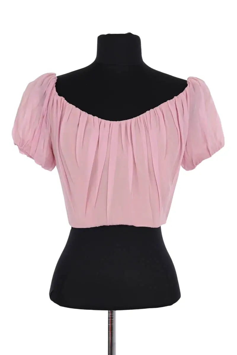 Corset Giambattista Valli Rose en Soie, taille S - Seconde Main