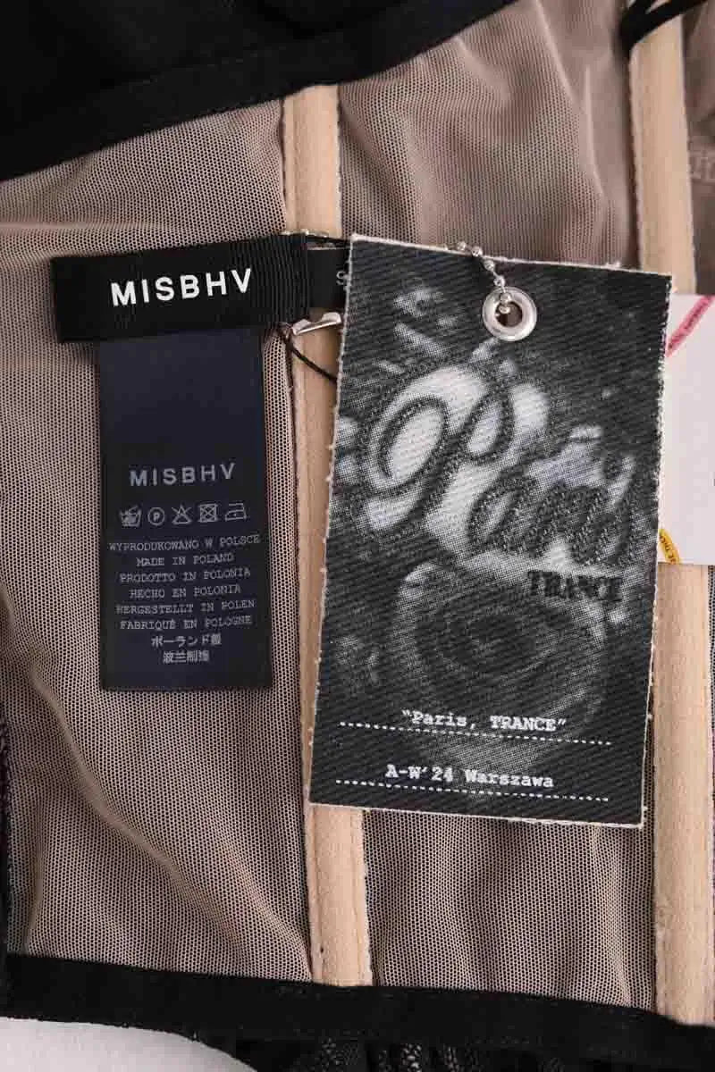 Corset MISBHV Noir en Synthétique