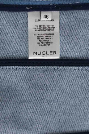 Corset Mugler Bleu en Coton