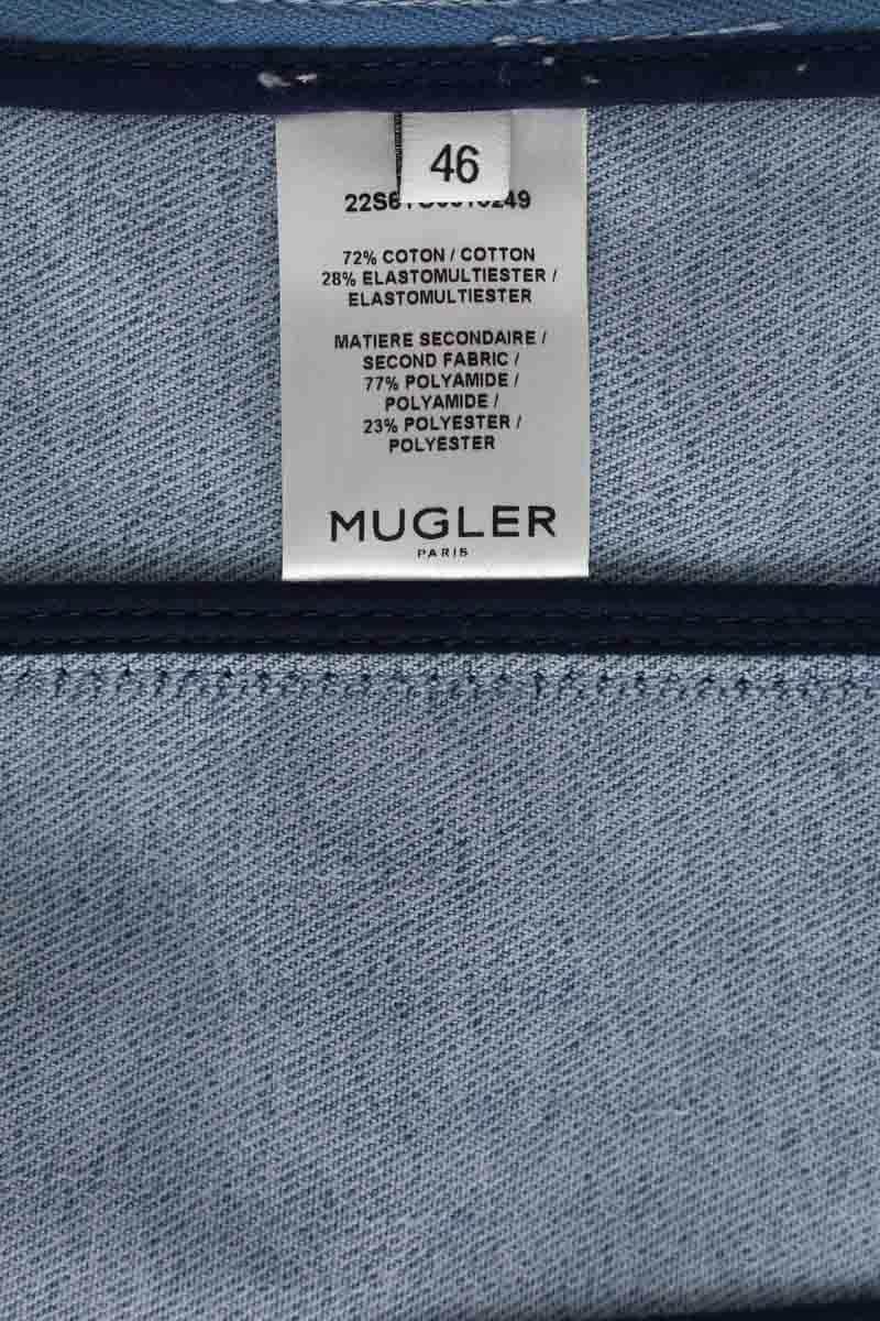 Corset Mugler Bleu en Coton