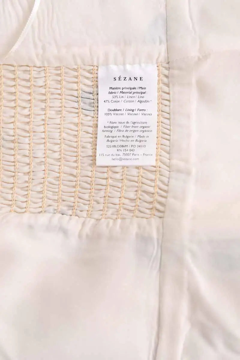 Corset Sézane Beige en Lin