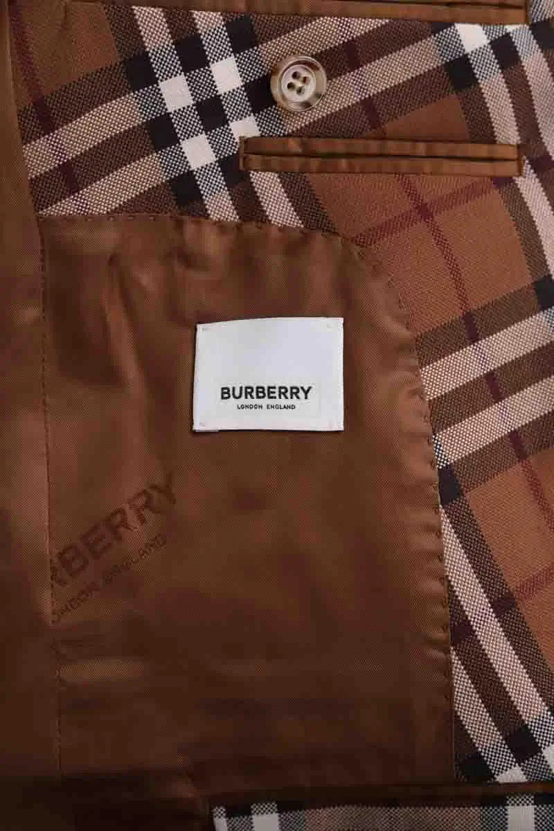 Costume Burberry Marron en Laine