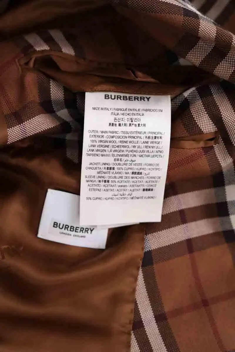 Costume Burberry Marron en Laine