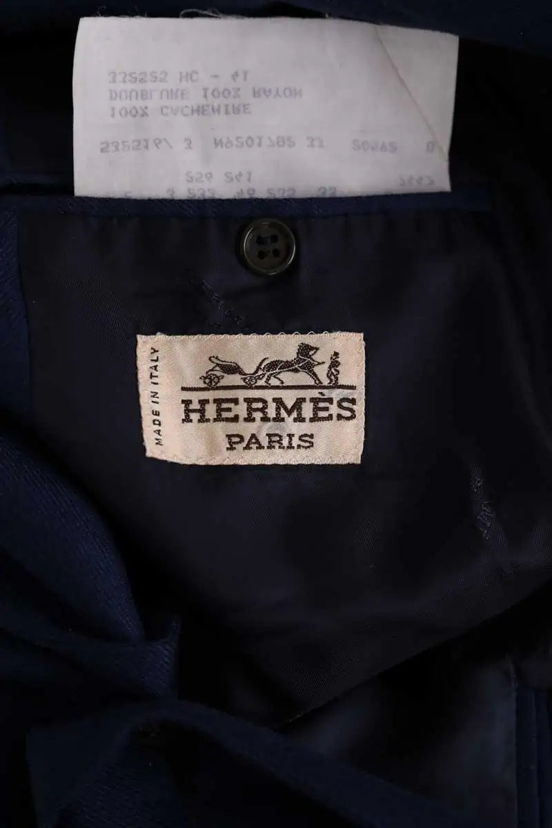 Costume Hermès Marine en Cachemire