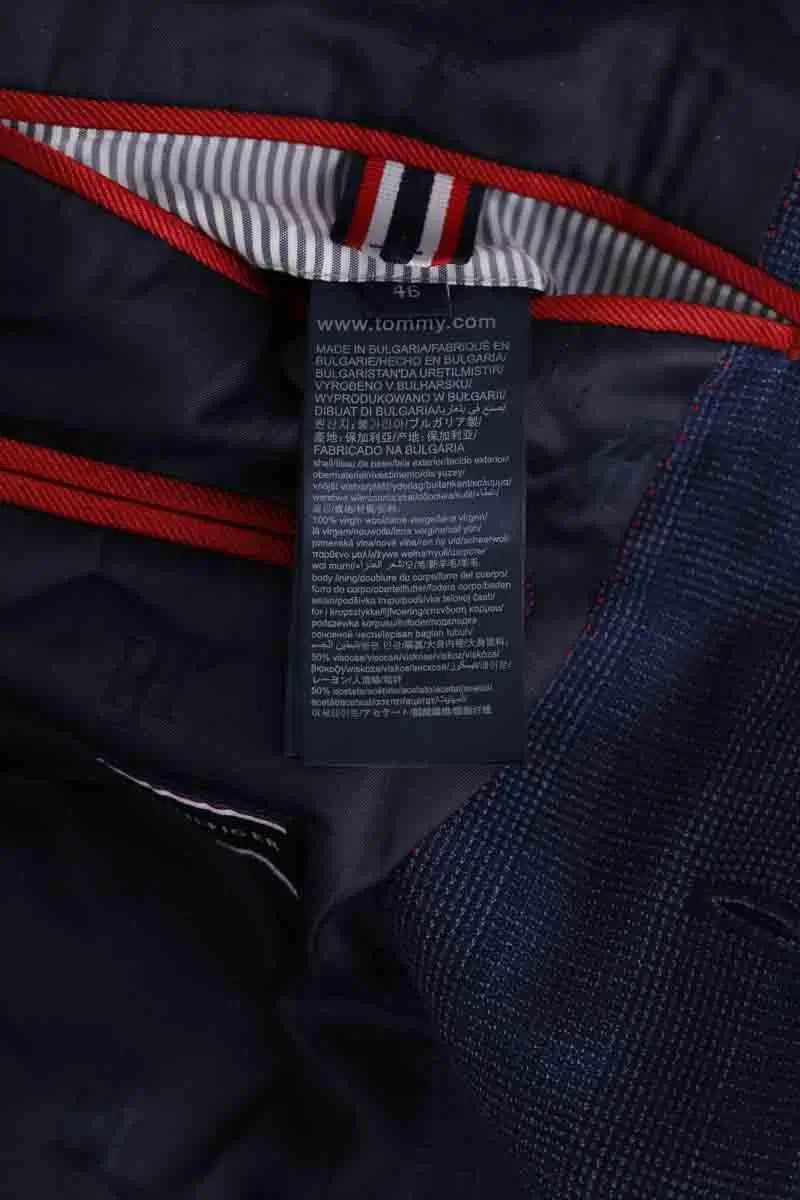 Costume Tommy Hilfiger Marine en Laine