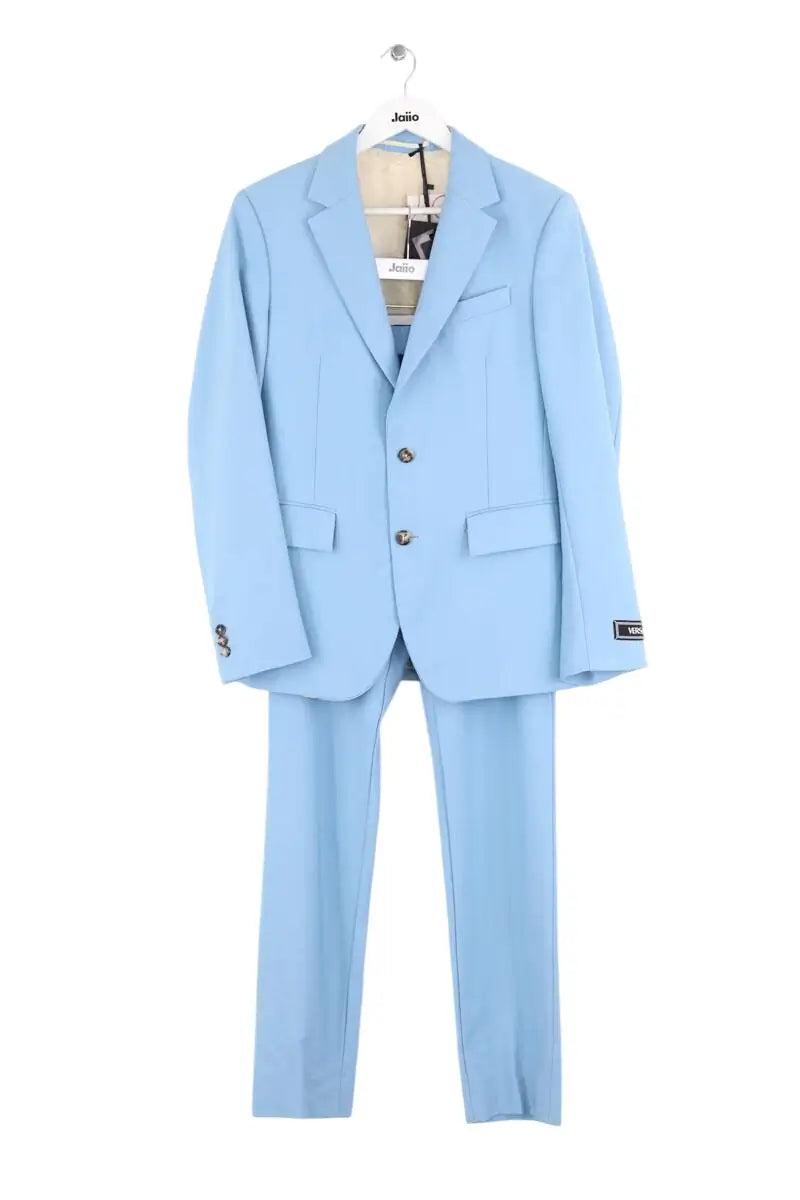 Costume Versace Bleu en Laine, taille L - Seconde Main