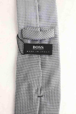 Cravate Boss Gris en Soie