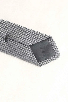 Cravate Boss Gris en Soie
