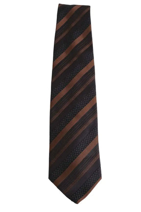 Cravate Boss Marron en Soie - Seconde Main