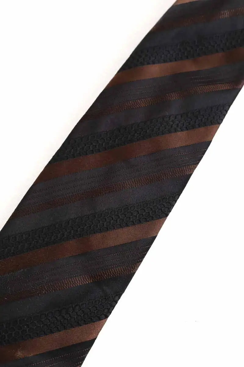 Cravate Boss Marron en Soie