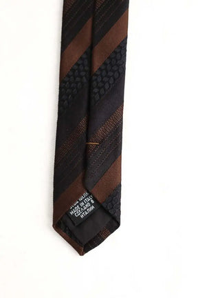 Cravate Boss Marron en Soie