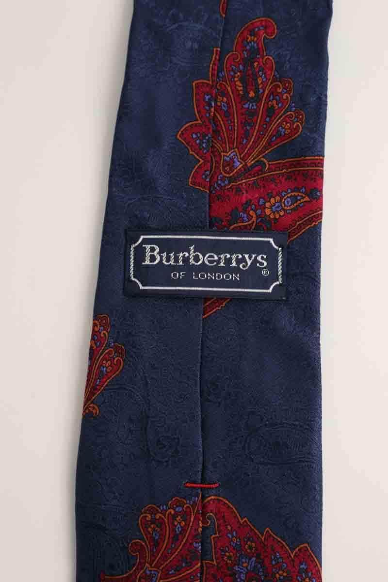 Cravate Burberry Bleu en Soie