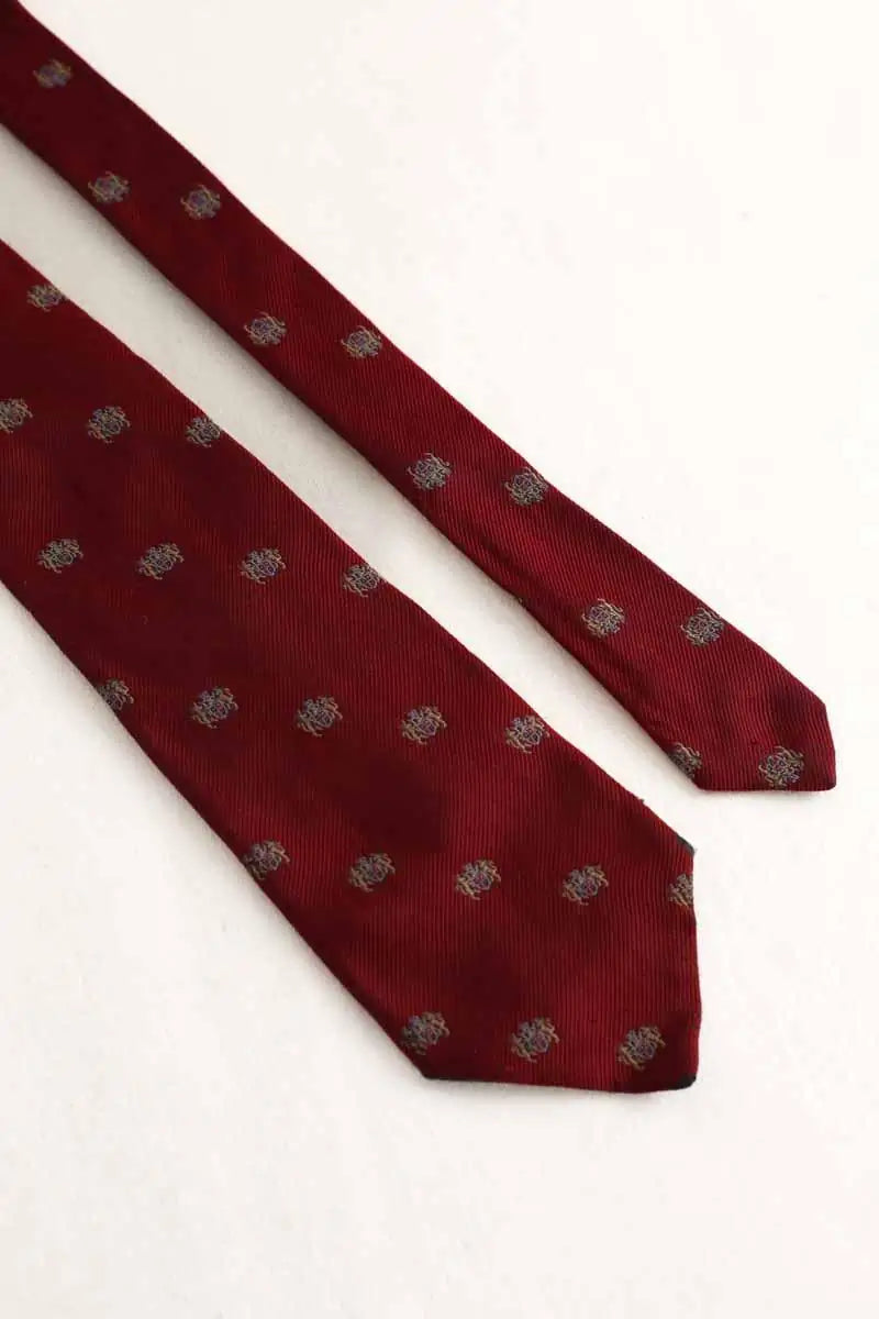 Cravate Burberry Bordeaux en Soie