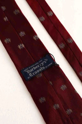 Cravate Burberry Bordeaux en Soie