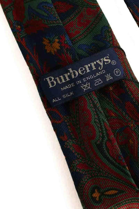 Cravate Burberry Marine en Soie