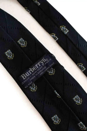 Cravate Burberry Marine en Soie