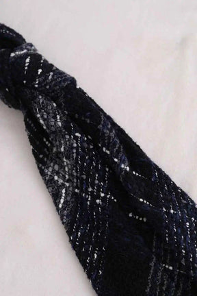 Cravate Chanel Marine en Coton