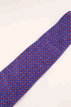 Cravate Dunhill Bleu en Soie