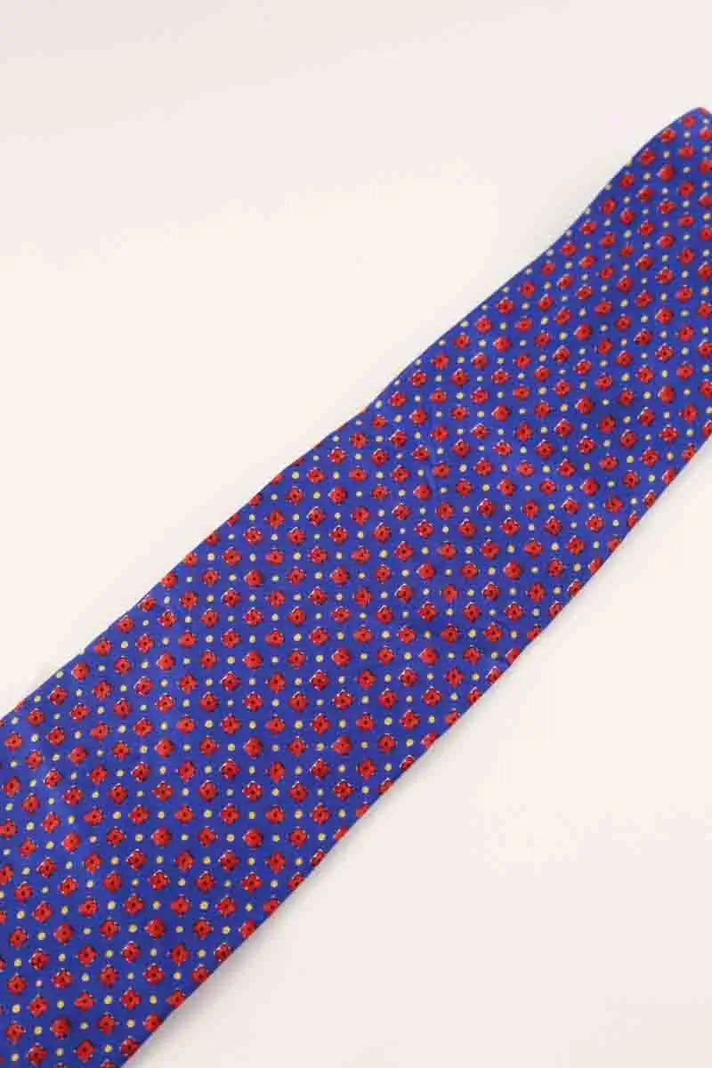 Cravate Dunhill Bleu en Soie