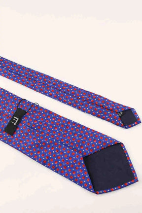 Cravate Dunhill Bleu en Soie