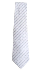 Cravate Hermès Blanc en Soie - Seconde Main