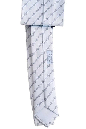 Cravate Hermès Blanc en Soie