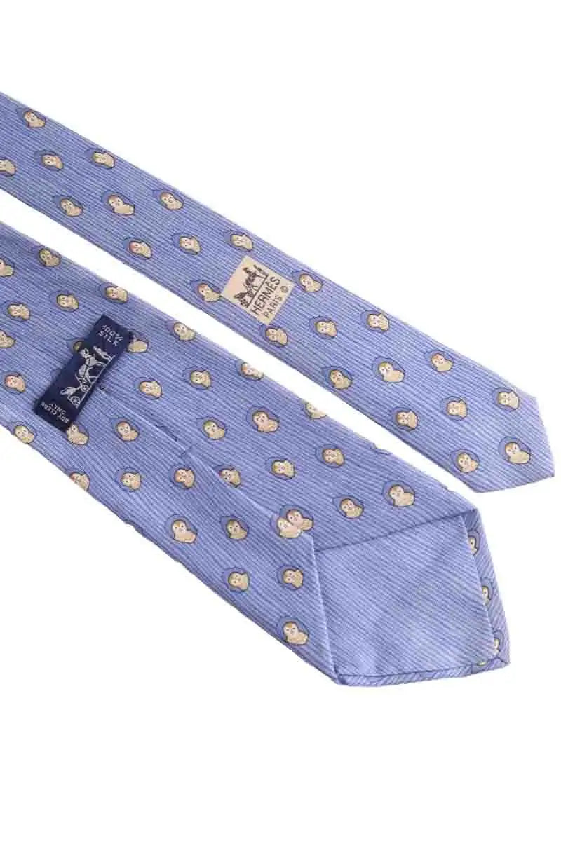 Cravate Hermès Blanc en Soie